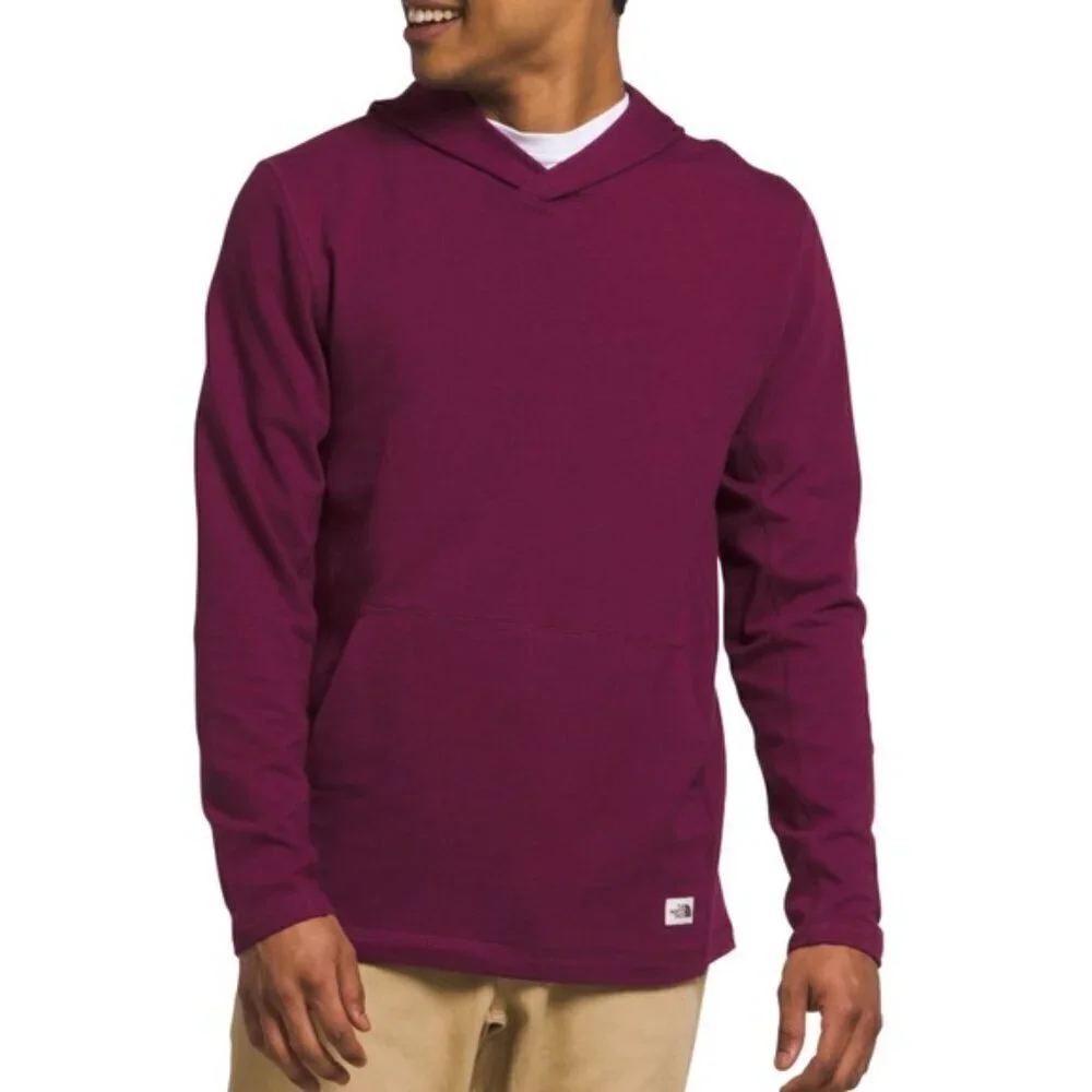 NWT The North Face Men's Lightweight Red Terry Hoodie